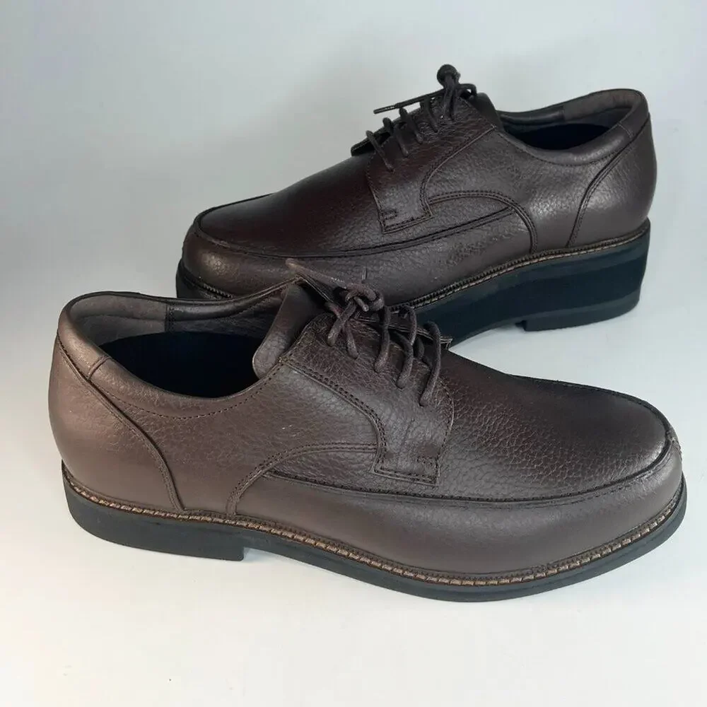 Apex Uneven Legs Lexington Brown Leather Oxford Dress Shoes Men 9.5 NWOT